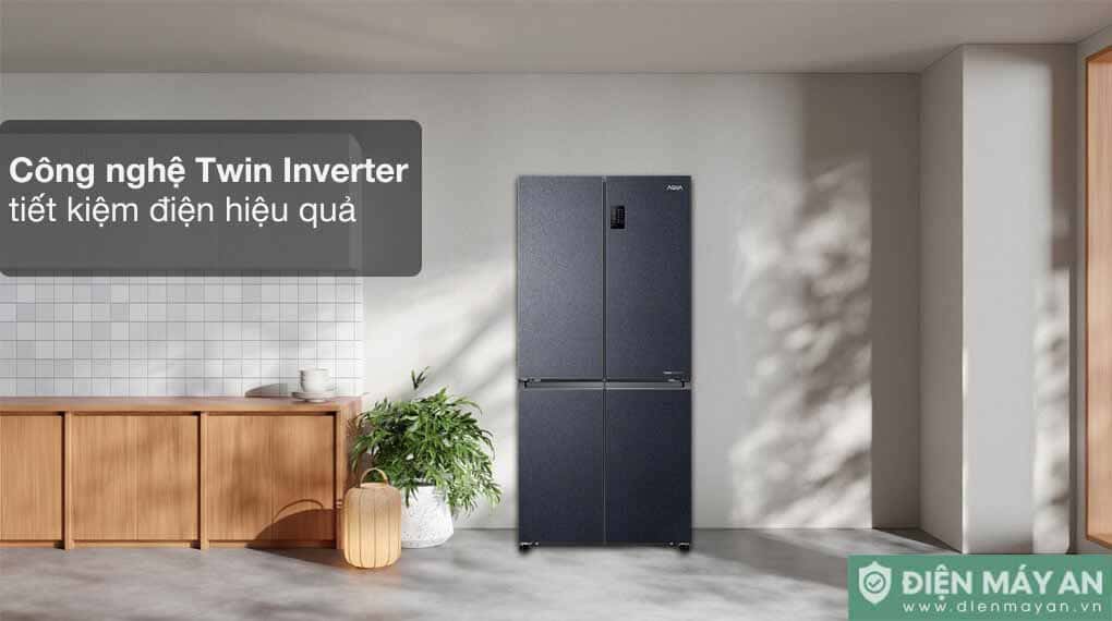 Tủ lạnh Aqua Inverter 469 lít AQR-M532XA(CBC)
